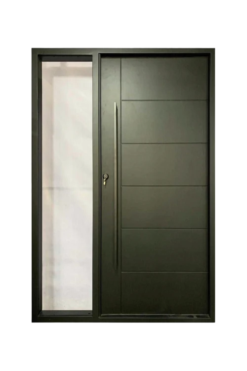 Urban Olive Single Iron Door - Omega Custom Fabrication LLC