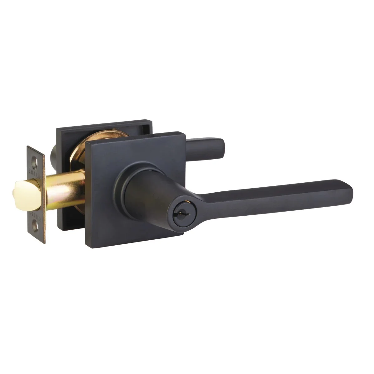 HELIOS (HLO) KEY IN LEVER SINGLE CYLINDER SQUARE ROSETTE (5122) LOCKSET IN WITH 2-3/8
