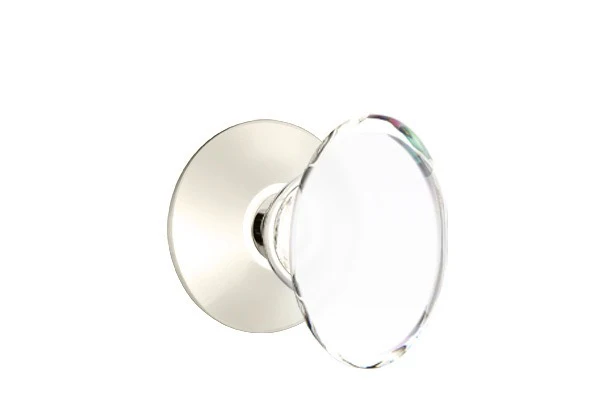 HAMPTON GLASS (HT) PASSAGE (HALL/CLOSET) KNOB WITH 2-3/8