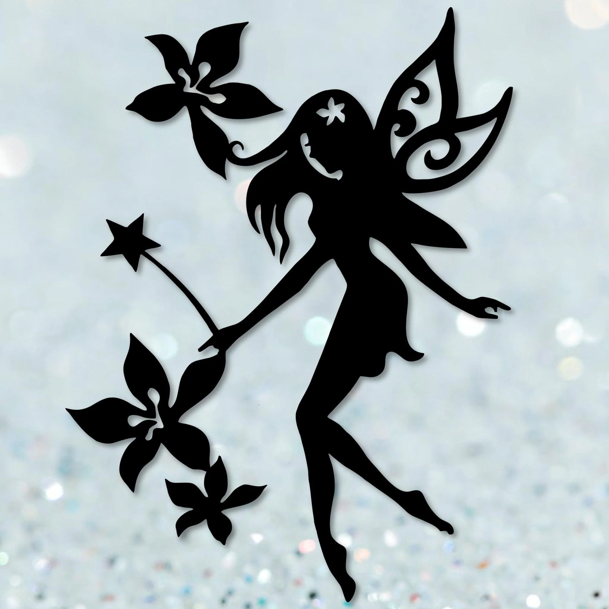 Fairy and Flowers Wall Art - Omega Custom Fabrication LLC