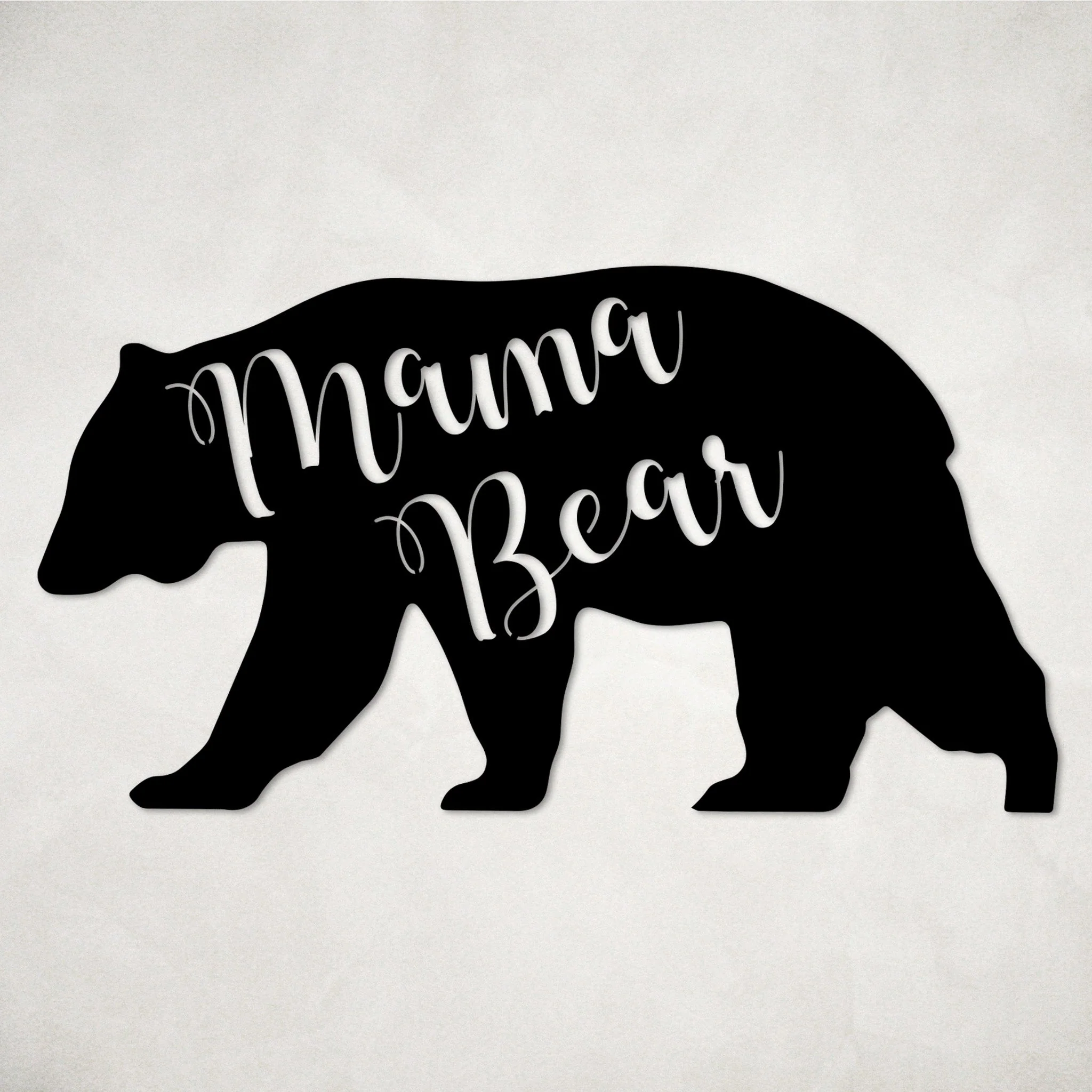 Mama Bear Metal Wall Art - Omega Custom Fabrication LLC
