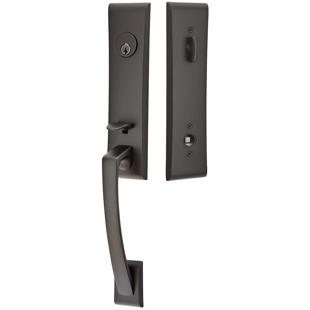 APOLLO FLAT BLACK (US19) HANDLESET SINGLE-CYLINDER [4815] W/ 2-3/8