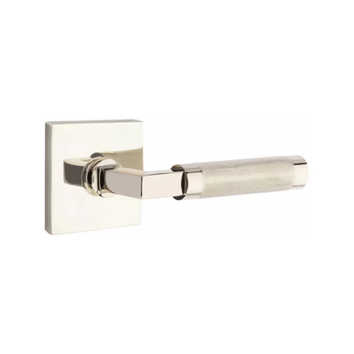 L-SQUARE KNURLED (LS.KN) PRIVACY (BED/BATH) LEVER WITH 2-3/8