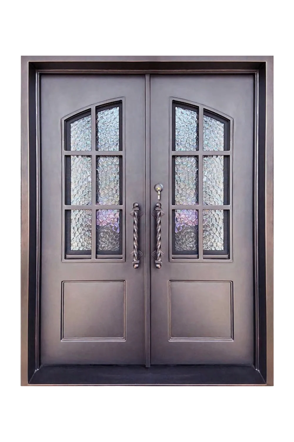 Camden Double Iron Door - Omega Custom Fabrication LLC