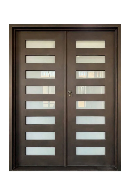 Horizon Panel Iron Door - Omega Custom Fabrication LLC