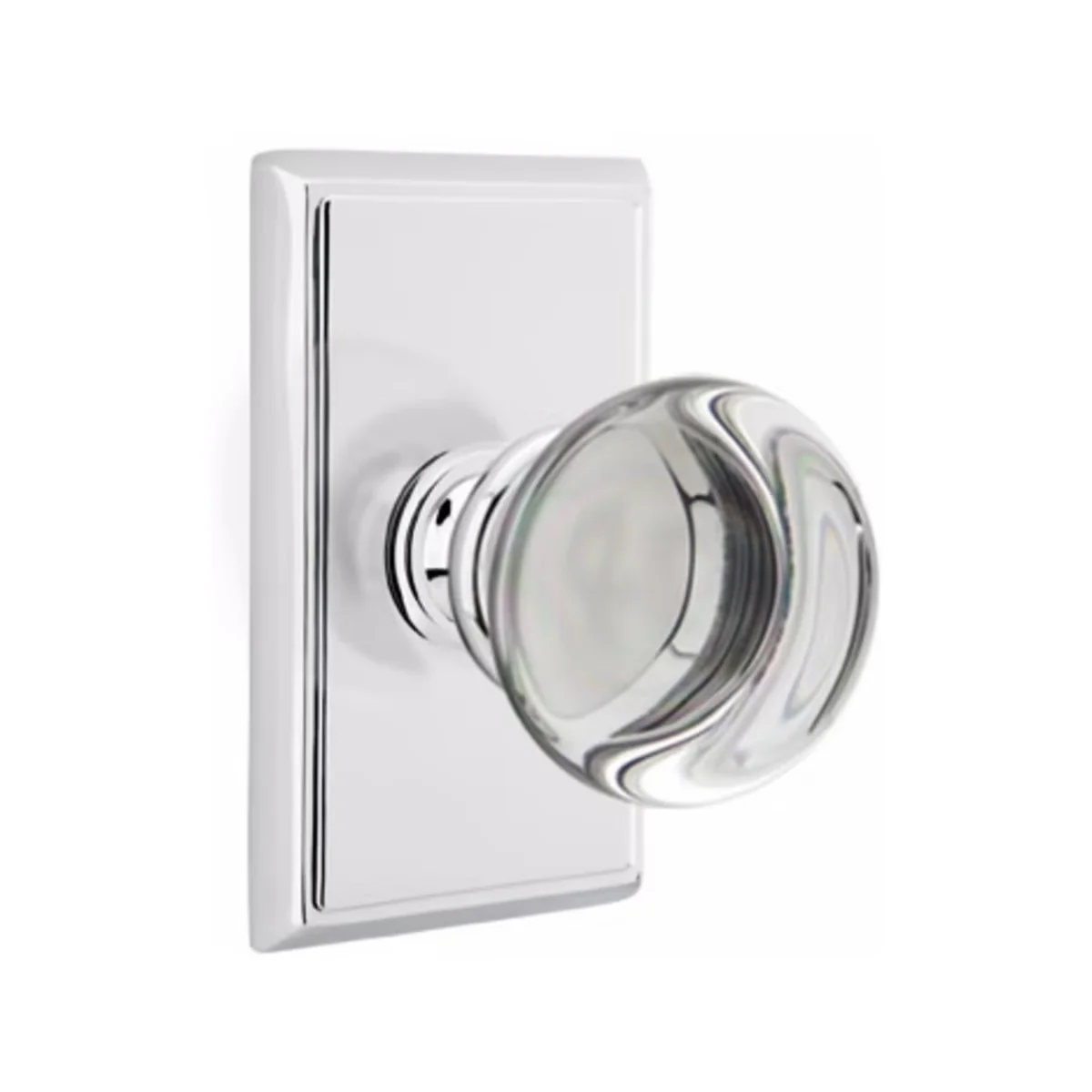 PROVIDENCE GLASS (PC) PASSAGE (HALL/CLOSET) KNOB WITH 2-3/8