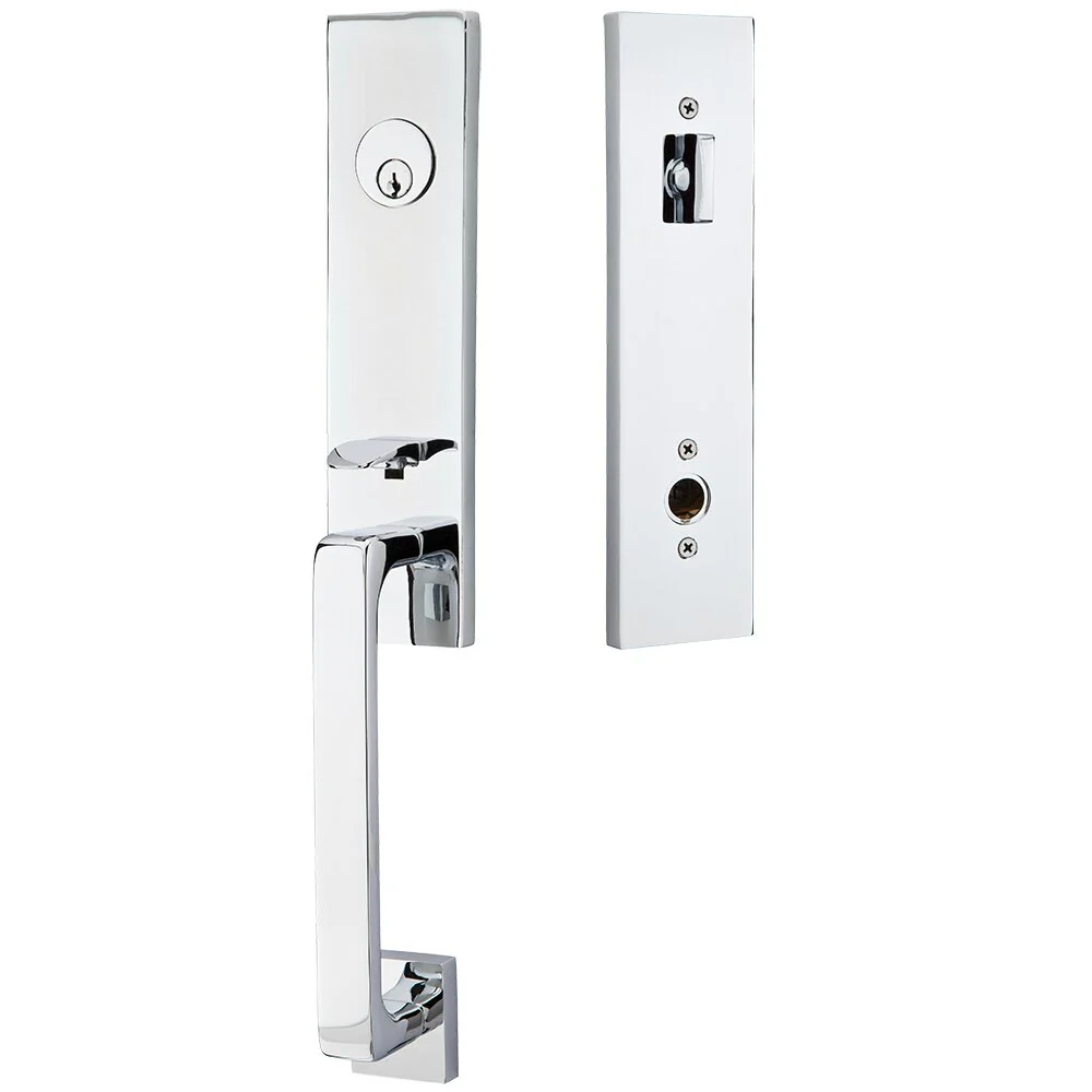DAVOS POLISHED CHROME (US26) HANDLESET SINGLE-CYLINDER [4818] W/ 2-3/8