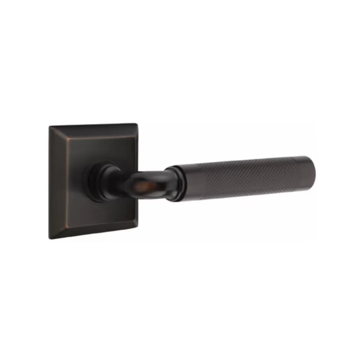 R-BAR KNURLED (RA.KN) PRIVACY (BED/BATH) LEVER WITH 2-3/8