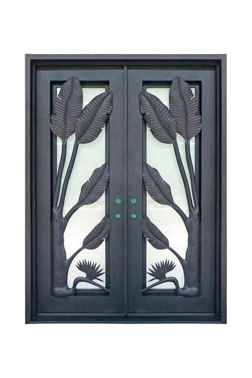 Paradise Leaf Iron Door - Omega Custom Fabrication LLC