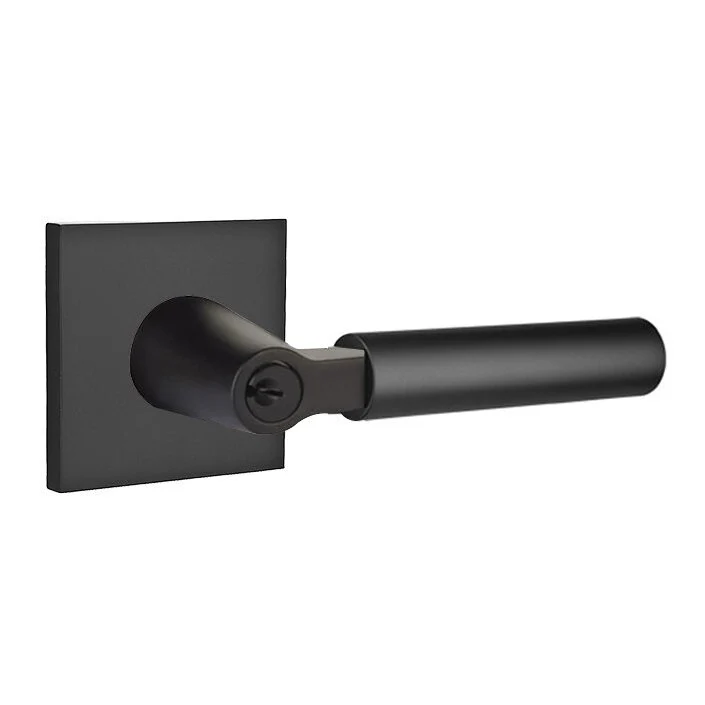 HERCULES (HEC) KEY IN LEVER SINGLE CYLINDER SQUARE ROSETTE (5122) LOCKSET WITH 2-3/8