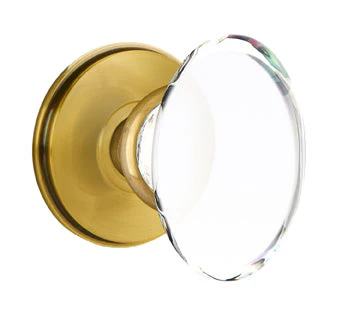 HAMPTON GLASS (HT) PRIVACY (BED/BATH) KNOB WITH 2-3/8