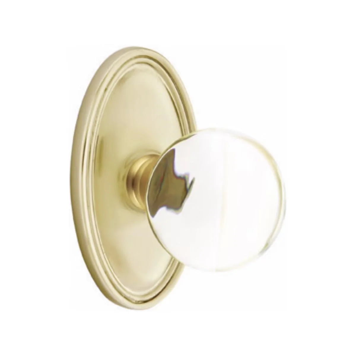 BRISTOL GLASS (BL) PRIVACY (BED/ BATH) KNOB WITH 2-3/8