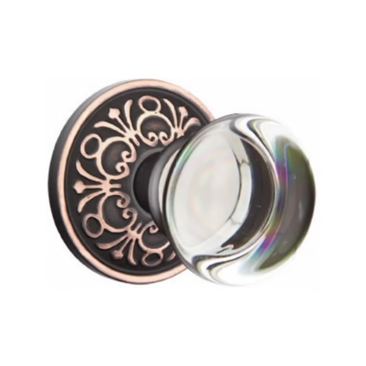 PROVIDENCE GLASS (PC) PASSAGE (HALL/CLOSET) KNOB WITH 2-3/8