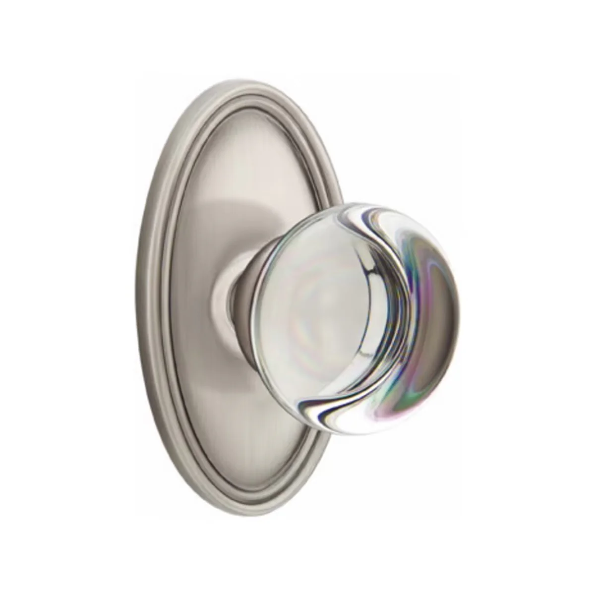 PROVIDENCE GLASS (PC) PASSAGE (HALL/CLOSET) KNOB WITH 2-3/8