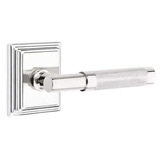 T-BAR KNURLED (TA.KN) PASSAGE (HALL/CLOSET) LEVER WITH 2-3/8