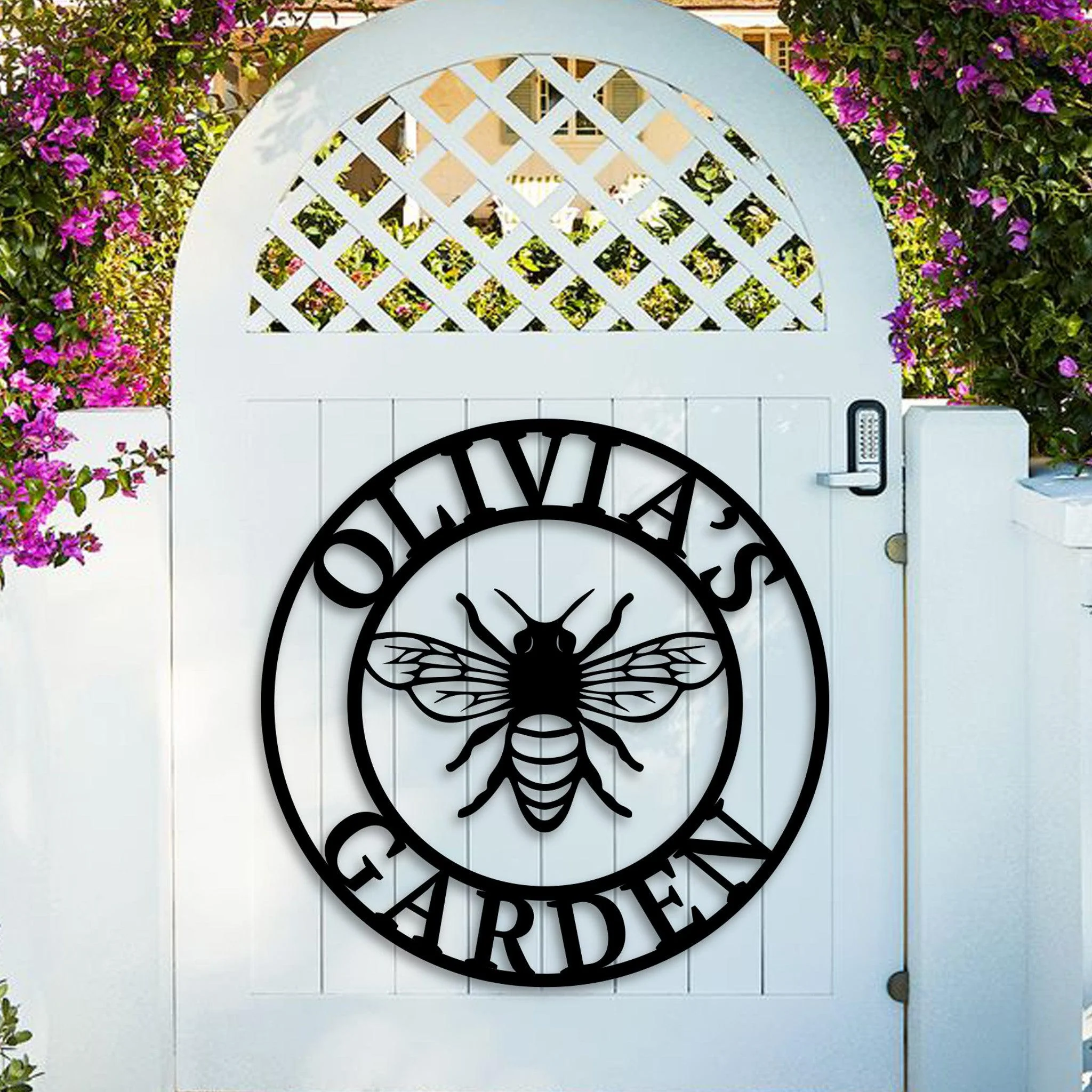 Custom Bee Metal Wall Art - Omega Custom Fabrication LLC
