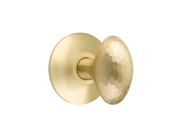 HAMMERED EGG (HE) PRIVACY (BED/BATH) KNOB WITH 2-3/8