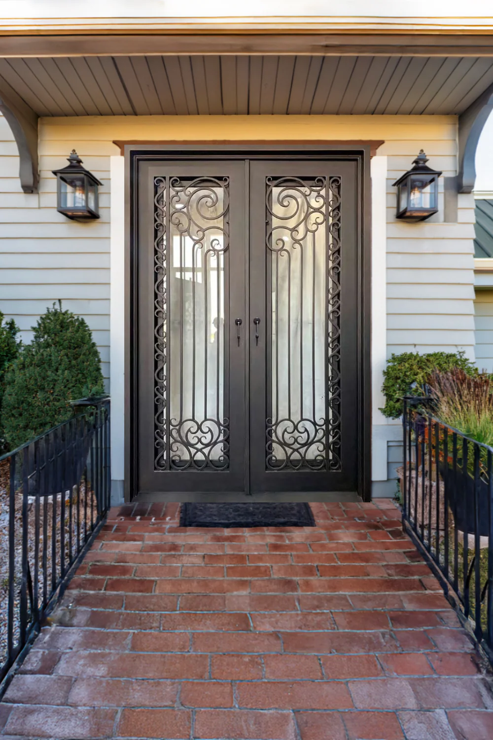 Baroque Scroll Iron Door - Omega Custom Fabrication LLC