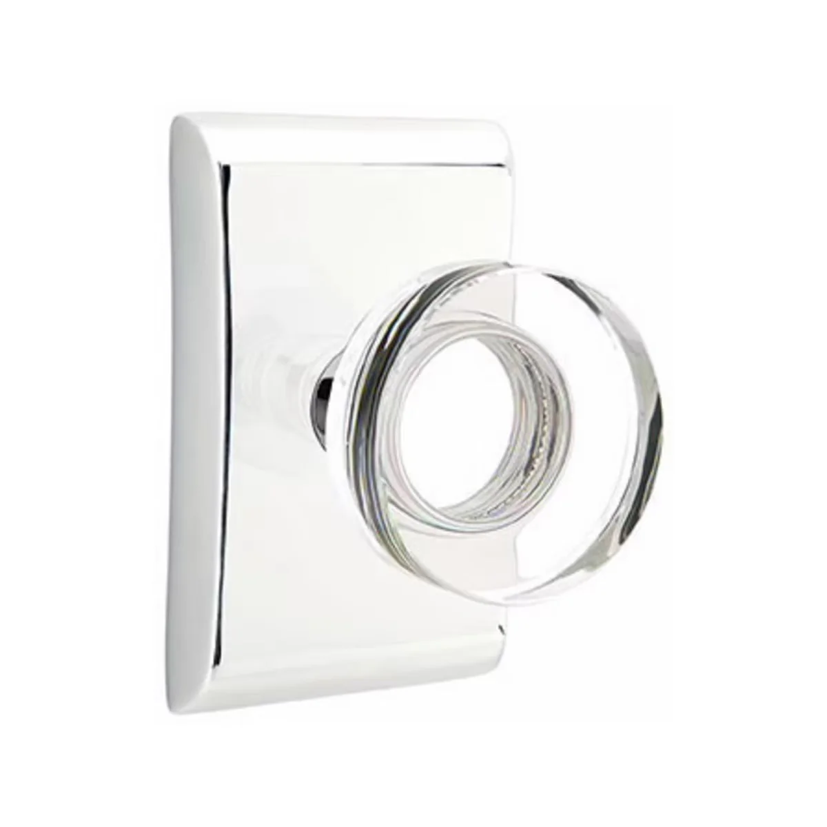 MODERN DISC GLASS (MDC) PASSAGE (HALL/CLOSET) KNOB WITH 2-3/8