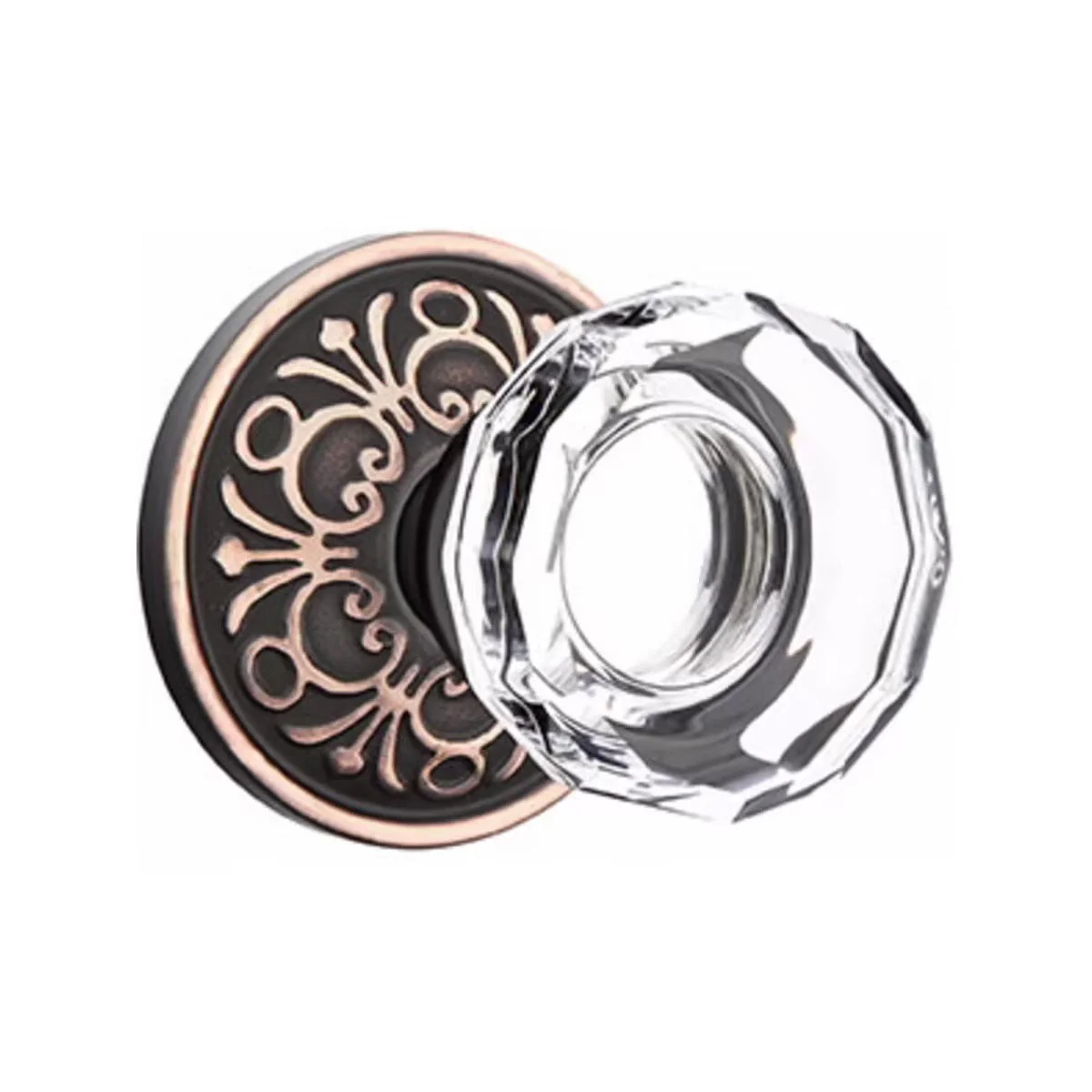 LOWELL GLASS (LW) PRIVACY (BED/BATH) KNOB WITH 2-3/8