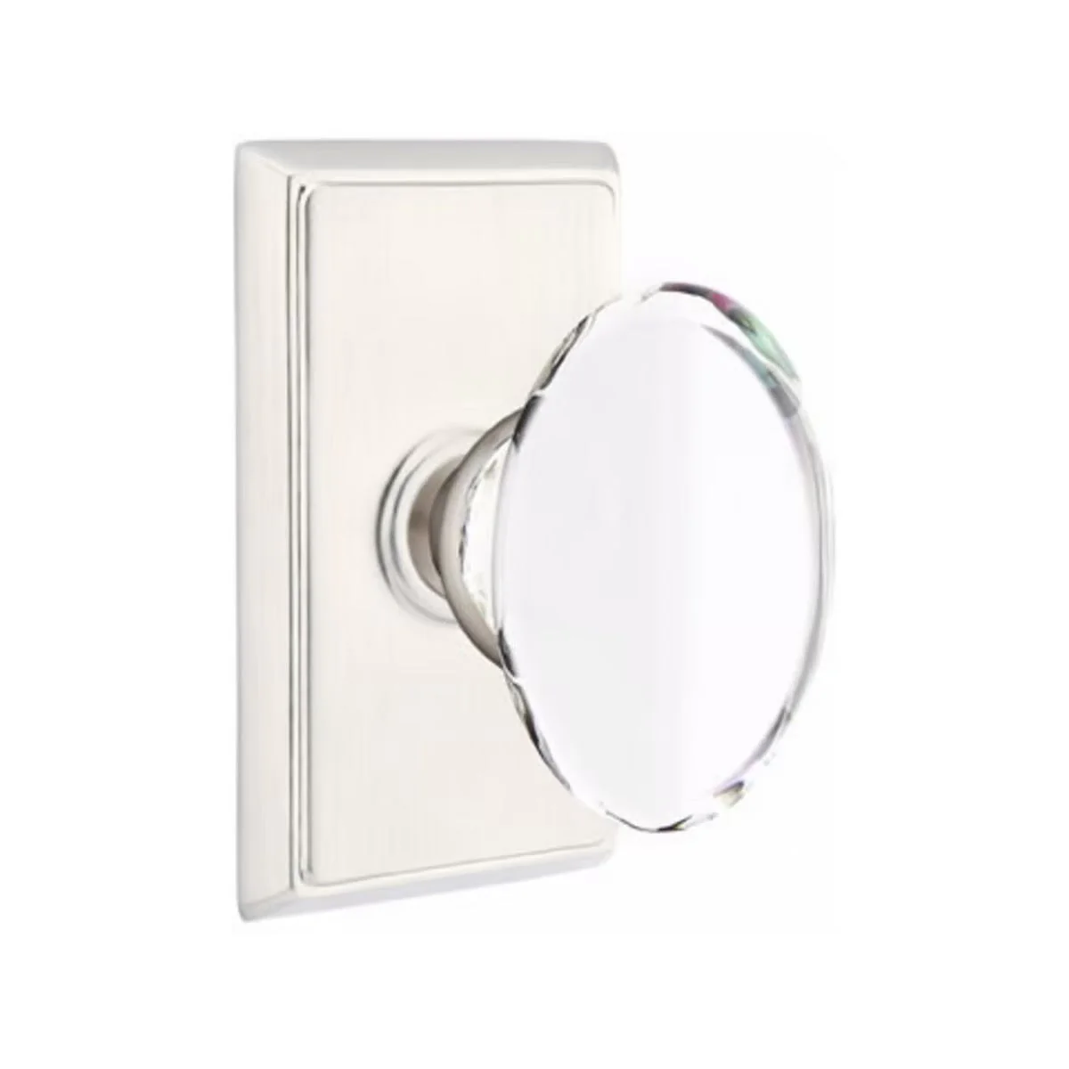 HAMPTON GLASS (HT) PRIVACY (BED/BATH) KNOB WITH 2-3/8