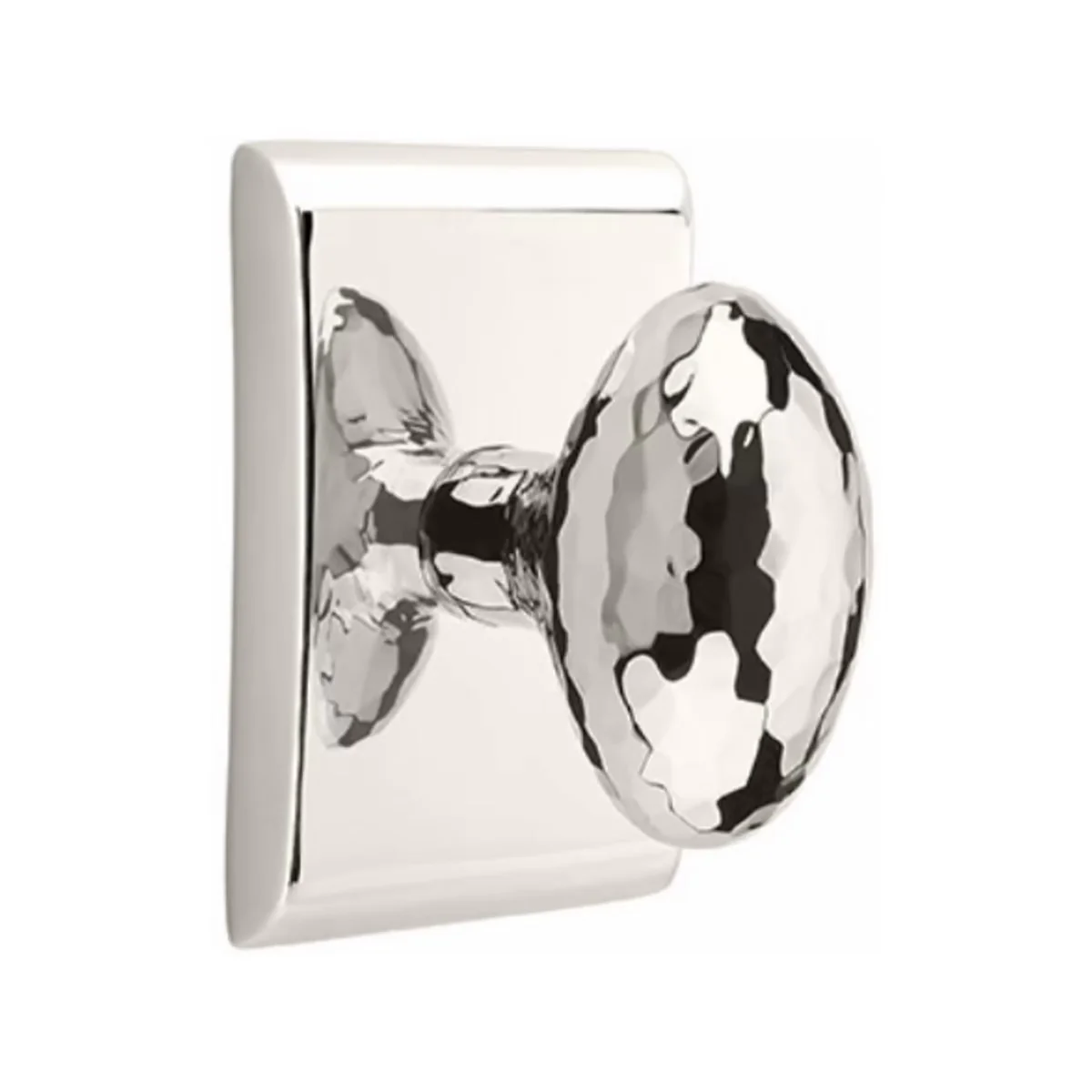 HAMMERED EGG (HE) PRIVACY (BED/BATH) KNOB WITH 2-3/8