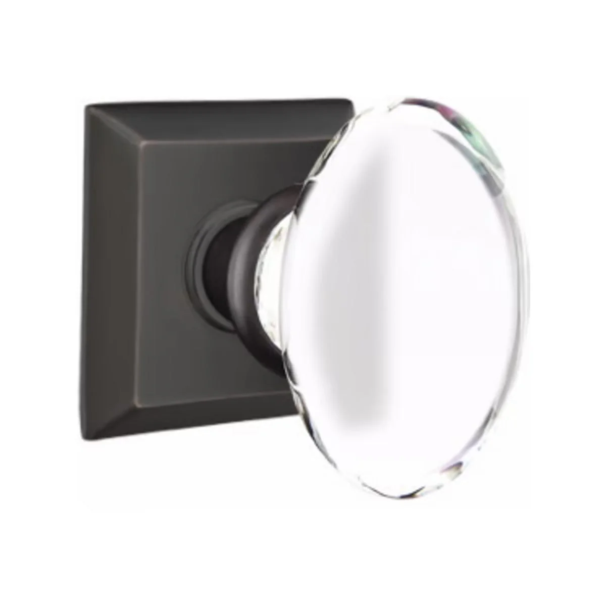 HAMPTON GLASS (HT) PRIVACY (BED/BATH) KNOB WITH 2-3/8