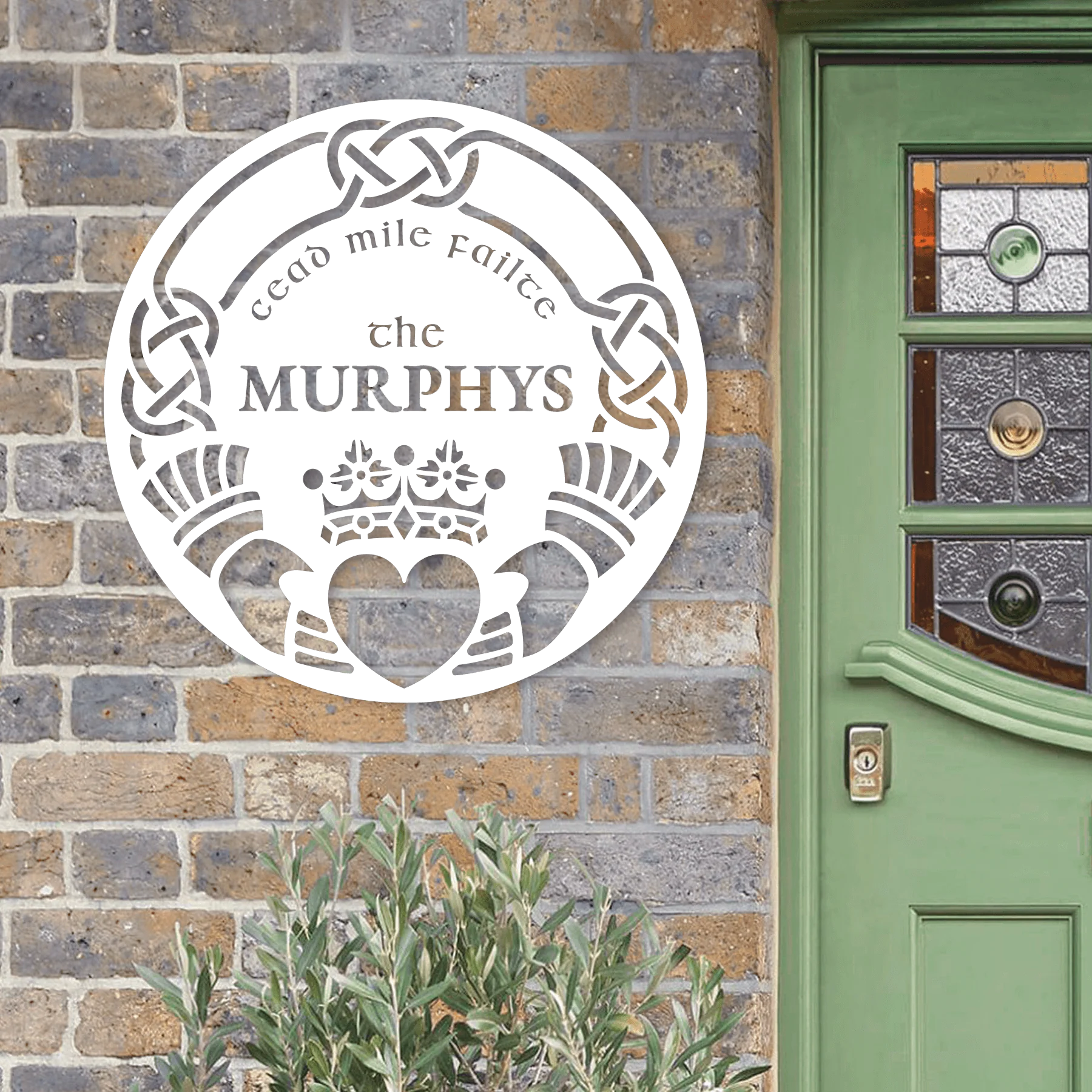 Custom Family Name Claddagh Art - Omega Custom Fabrication LLC